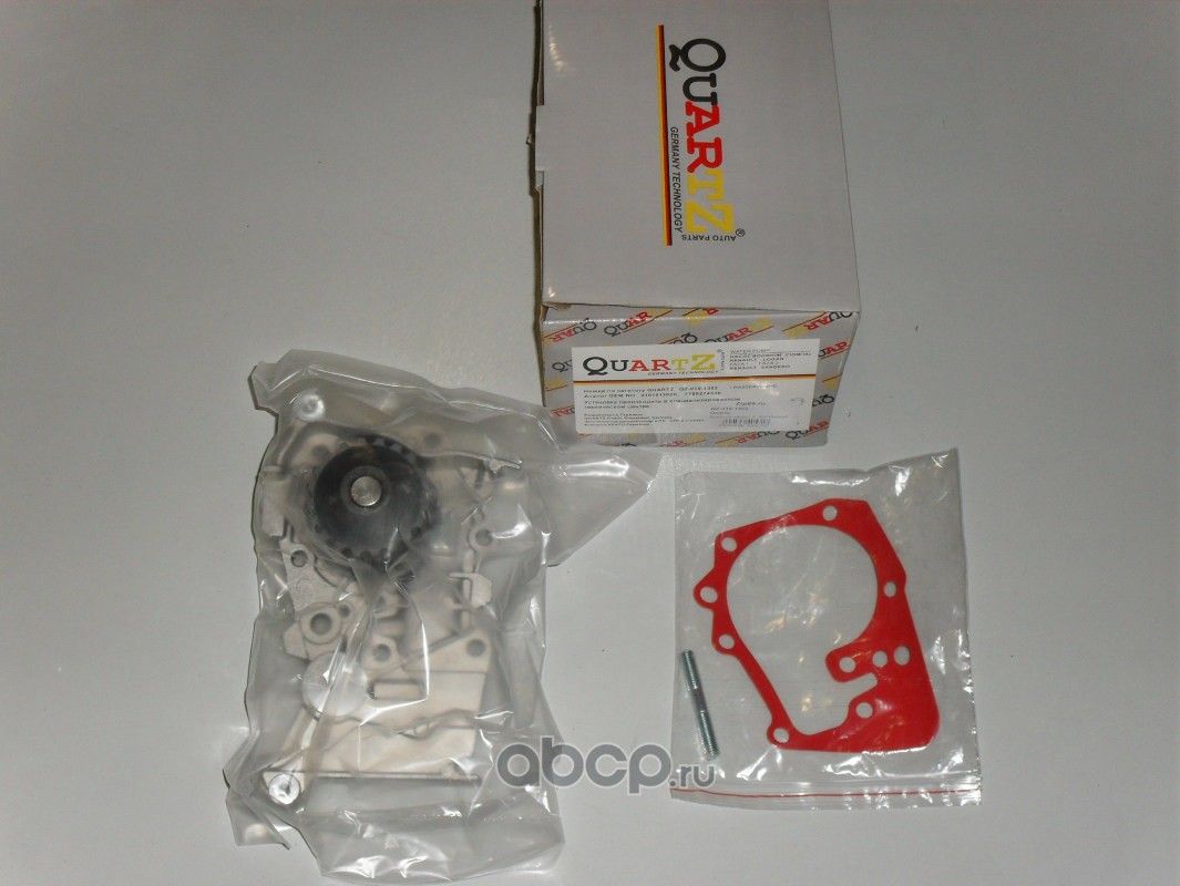 НАСОС ВОДЯНОЙ (ПОМПА) ДВИГ. 1,6 16V RENAULT LOGAN, SANDERO, DUSTER, L (Quartz). Артикул QZ0101302