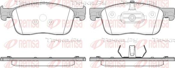 Тормозные колодки Remsa передние для Citroen Jumpy III 2016-2026. Артикул 1719.00
