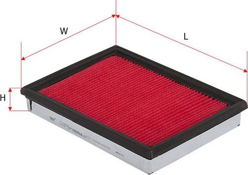 Воздушный фильтр Sakura для Nissan X-Trail T31 2007-2013. Артикул A-1863