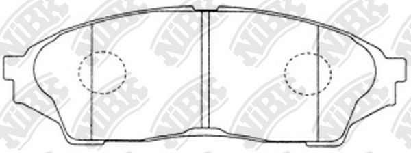 Тормозные колодки NiBK. Артикул PN1434