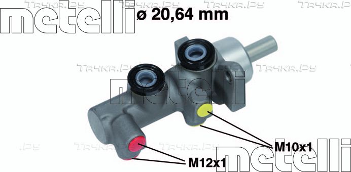 Тормозной цилиндр главный Metelli (алюминий) для Renault Sandero II 2007-2021. Артикул 05-0696
