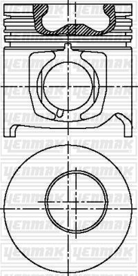 Поршень Yenmak. Артикул 31-04851-000