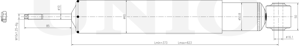 Амортизатор подвески (Unio). Артикул SAB-10391