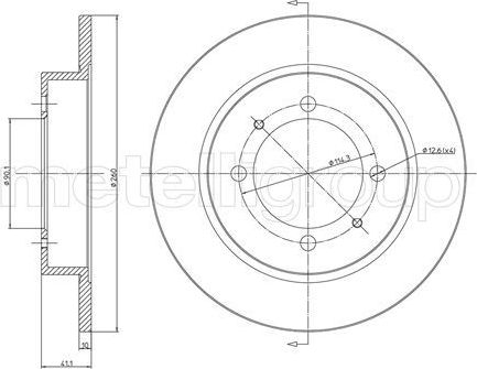 Тормозной диск Trusting. Артикул DF192