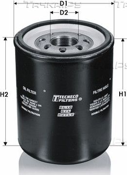 Масляный фильтр Tecneco Filters для Mitsubishi Space Wagon II 1991-1998. Артикул OL1204T