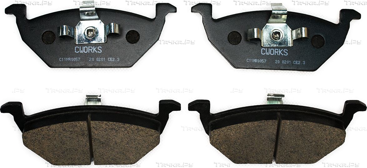 Тормозные колодки Cworks передние для Audi A3 I (8L) 1996-2003. Артикул C11NR0057