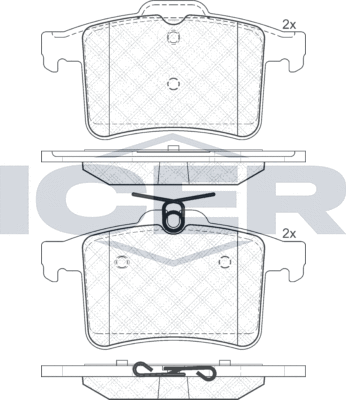 Тормозные колодки Icer. Артикул 181981