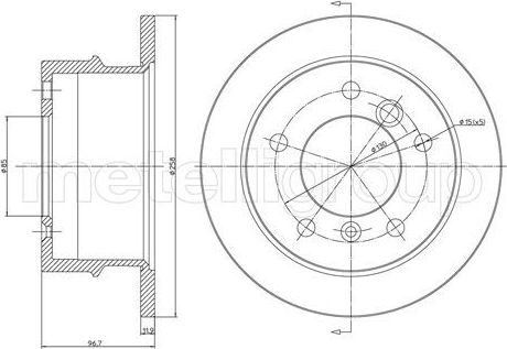 Тормозной диск Trusting. Артикул DF216