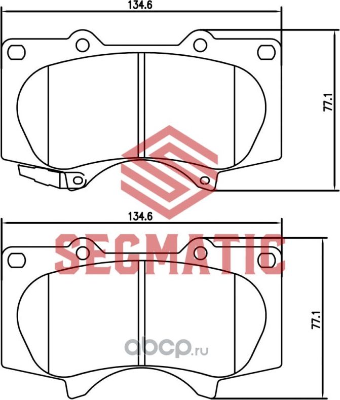 SGBP2564 Колодка торм диск пер Toyota Land Cruiser Prado 3.0 2009-, Land Cruiser (Segmatic) Segmatic. Артикул SGBP2564