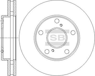 Тормозной диск Sangsin Hi-Q передний для Toyota Scepter 1992-1996. Артикул SD4031