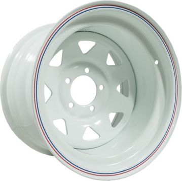 Колёсный диск OFF-ROAD Wheels стальной белый 5x114,3 10xR15 d84 ET-40 для Jeep Cherokee. Артикул 1510-54384WH-40