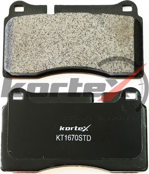 Колодки тормозные VW TOUAREG 05- перед. (Kortex). Артикул KT1670STD