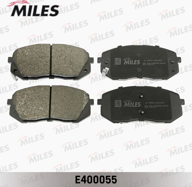 Тормозные колодки Miles (Low-Metallic). Артикул E400055