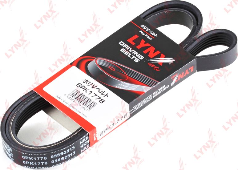 Приводной ремень поликлиновой LYNXauto. Артикул 6PK1778