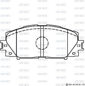 Тормозные колодки Advics. Артикул SN147