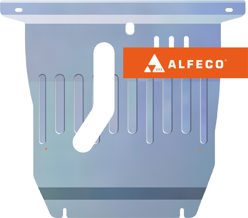 Защита алюминиевая Alfeco для картера и КПП Chery Tiggo T11 2005-2008. Артикул ALF.02.06 AL4