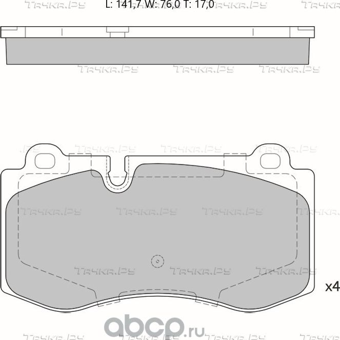 Колодки тормозные дисковые Avantech (противоскрипная пластина в компл.). Артикул AV057