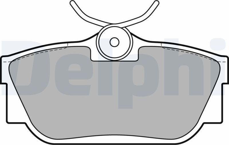 Тормозные колодки Delphi (Low-Metallic). Артикул LP2019