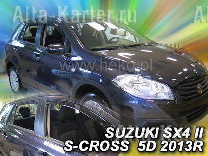 Дефлекторы Heko для окон Suzuki SX4 II S-Cross 2013-2024. Артикул 28645