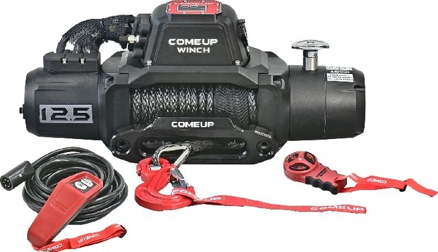 Лебёдка электрическая COMEUP SOLO 12500lbs 5670 кг 12В (Синтетический трос). Артикул 291202
