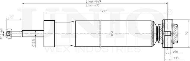 Амортизатор подвески (Unio). Артикул SAB-10585