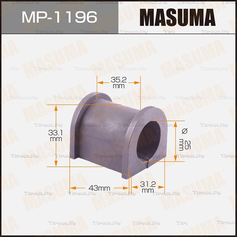 Втулки стабилизатора Masuma передние для Suzuki Jimny III 1998-2019. Артикул MP-1196