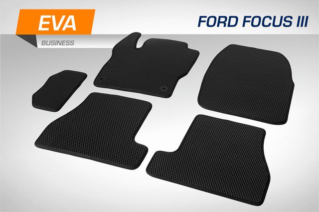 Коврики AutoFlex EVA (ЭВА, ЕВА) Business для салона Ford Focus III поколение седан, хэтчбек, универсал 2011-2015. Артикул 3180101