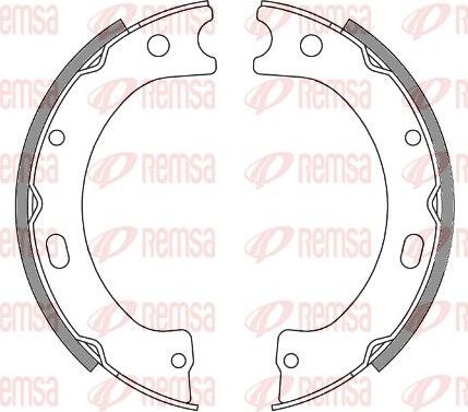 Тормозные колодки (стояночная тормозная система) Remsa. Артикул 4243.00