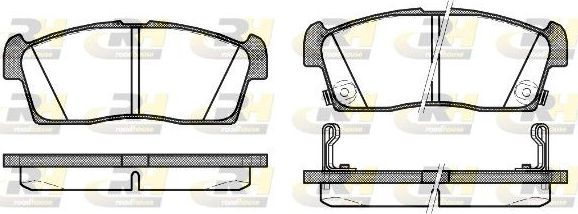 Тормозные колодки RoadHouse передние для Citroen C-ZERO 2010-2012. Артикул 21199.02