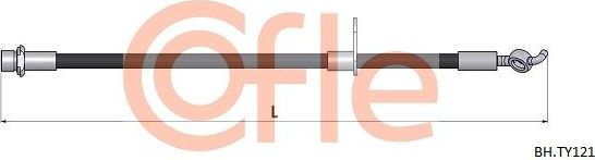 Тормозной шланг Cofle. Артикул 92.BH.TY121