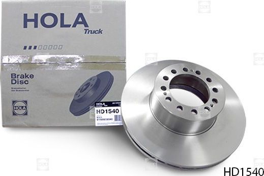 Тормозной диск HOLA. Артикул HD1540