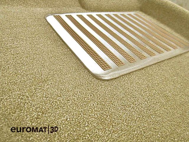 Коврики текстильные Euromat 3D Lux для салона Skoda Superb III 2016-2026 БЕЖЕВЫЕ. Артикул EM3D-004510T