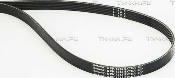 Приводной ремень поликлиновой ContiTech для Renault Megane IV 2015-2026. Артикул 6PK1212 EXTRA