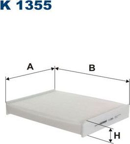 Салонный фильтр Filtron для Renault Kadjar I 2015-2026. Артикул K 1355