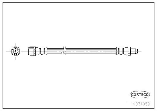 Тормозной шланг Corteco задний для Mercedes-Benz M-Класс I (W163) 1998-2005. Артикул 19031050
