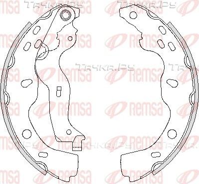 Тормозные колодки Remsa задние для Suzuki SX4 I (Classic) 2006-2014. Артикул 4227.00