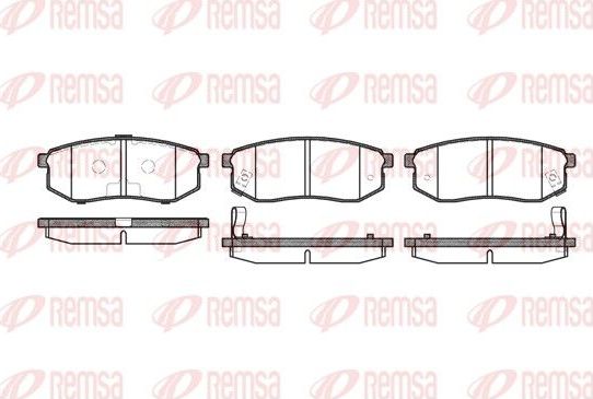 Тормозные колодки Remsa. Артикул 0749.02