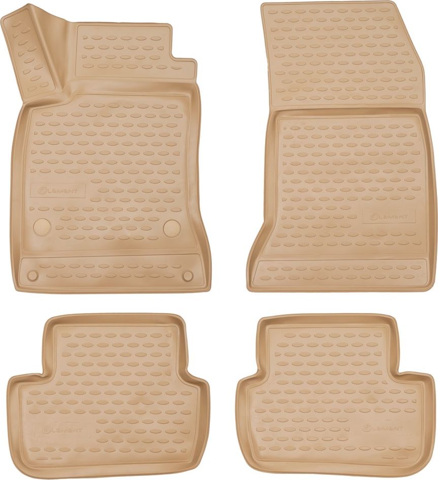 Коврики Element 3D для салона Mercedes-Benz В-Класс W246 2011-2018. БЕЖЕВЫЕ. Артикул NLC.3D.34.40.212k