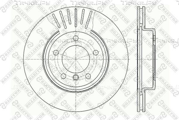 Тормозной диск Stellox передний для BMW 3 IV (E46) 1997-2007. Артикул 6020-1540V-SX
