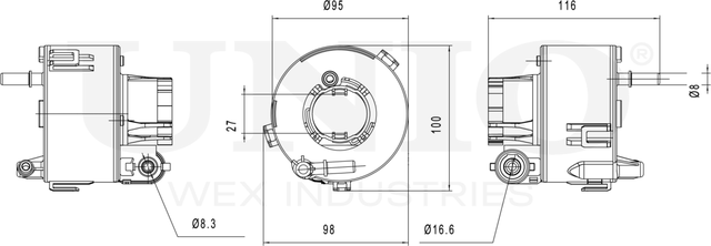 Фильтр топливный Kia Sportage III 10-, Hyundai Tucson 09-, ix35 10- (бензин) (Unio). Артикул FLT-55008