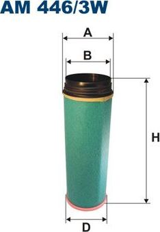 Фильтр воздушный Filtron. Артикул AM 446/3W
