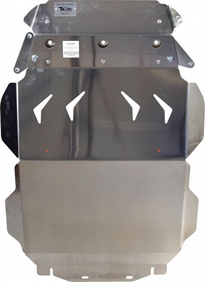 Защита алюминиевая АВС-Дизайн для картера Toyota Land Cruiser 200 2007-2021. Артикул 24.05ABC