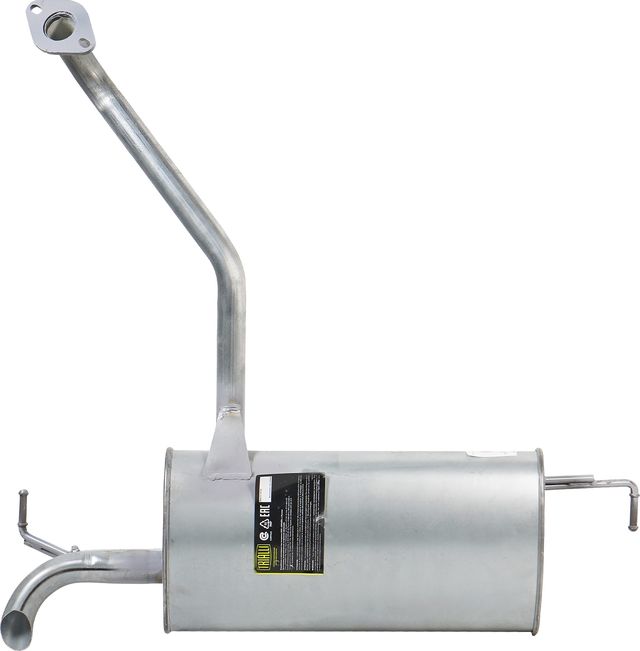 Глушитель (задняя часть) Trialli (алюминий / сталь) для Hyundai Creta I 2016-2026. Артикул EMM 0356