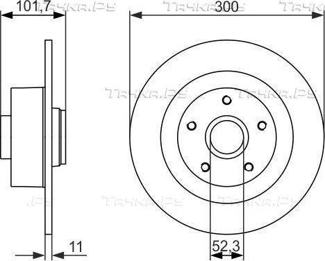 Тормозной диск Bosch задний для Renault Laguna III 2008-2015. Артикул 0 986 479 573