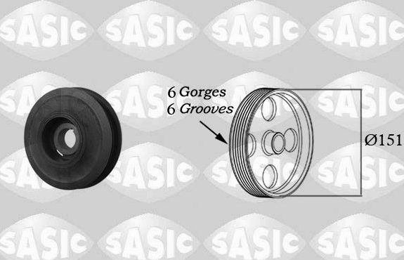 Шкив коленвала Sasic для Saab 9-3 I 1998-2002. Артикул 2156008