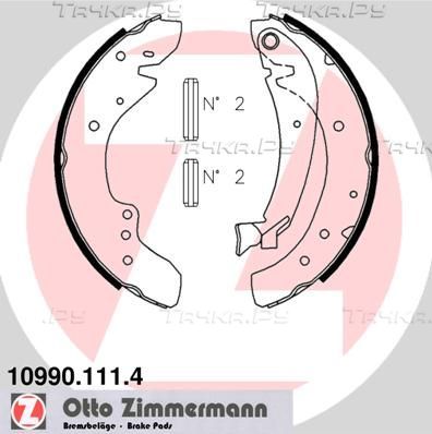 Тормозные колодки Zimmermann задние для Fiat Ducato II 1994-2002. Артикул 10990.111.4