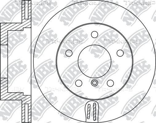 Тормозной диск NiBK передний для BMW 1 I (E81/E82/E87/E88) 2004-2011. Артикул RN1784