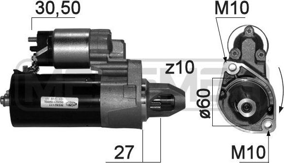 Стартер Era OEM для Mercedes-Benz E-Класс II (W210, S210) 1996-2003. Артикул 220872