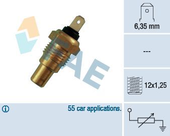 Датчик температуры охлаждающей жидкости FAE для Nissan 100NX 1990-1994. Артикул 31580