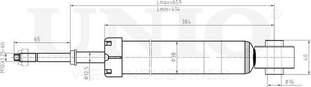 Амортизатор подвески (Unio). Артикул SAB-10508